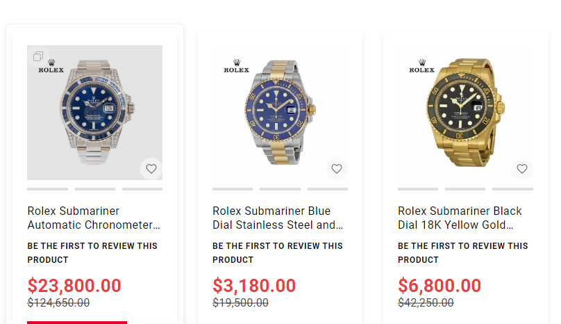 fake Rolex submariner watches